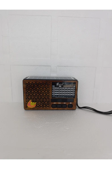 Solar Fm Radyo Bluetooth Hoparlör Mp3 Çalar Usb.Tf.Aux Çalar El Feneri ürün görseli 1