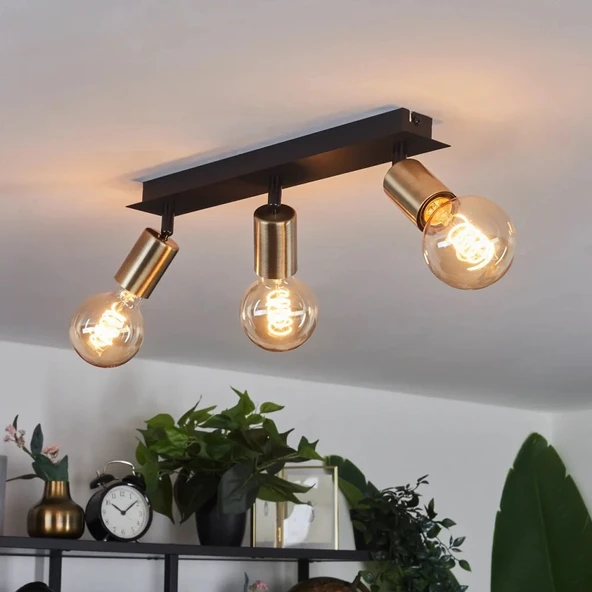 RİOLIGHT MODERN3 SİYAH3 3XE27 DUYLU3 MAFSALLI HAREKETLİ BAŞLIK(GLOP AMPUL HARİÇ) METAL SPOT AVİZE ürün görseli 1