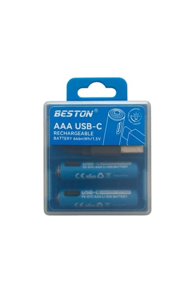 AAA İnce Kalem Pil Şarj Edilebilir USB-C 666mWh/1.5V ürün görseli 1