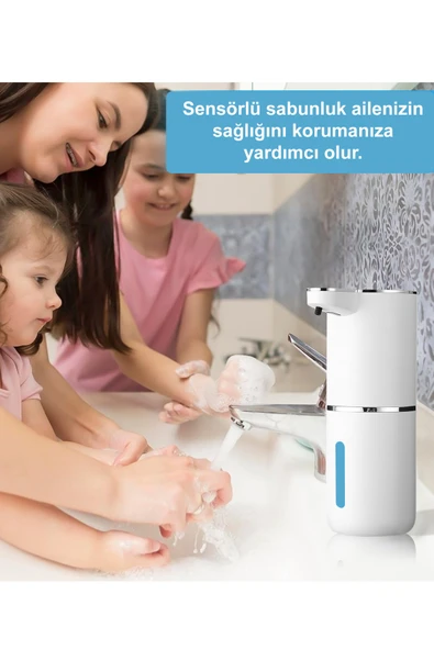 Greentech Sensörlü USB Şarjlı Köpük Sabunluk / GT-SD03 - Resim 2