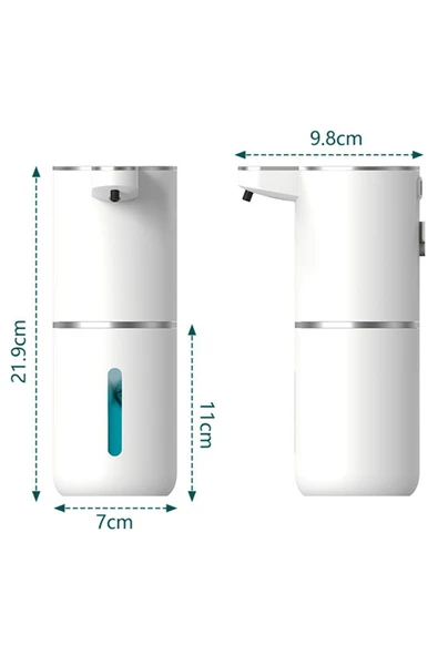 Greentech Sensörlü USB Şarjlı Köpük Sabunluk / GT-SD03 - Resim 6