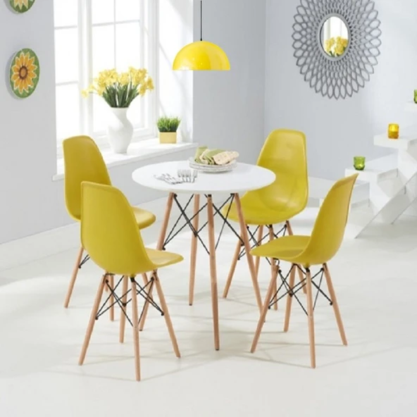 RİOLİGHT MODERN 1 SARI İÇİ BEYAZ YEMEK MASASI ÜZERİ TEKLİ METAL SARKIT AVİZE ÇAP:30CM ürün görseli 1