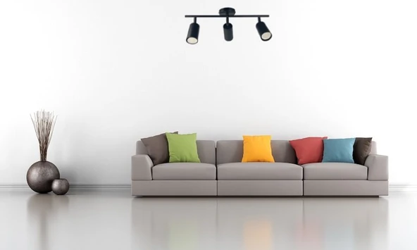 RİOLİGHT LED SPOT,LED AVİZE SİYAH GÖVDE GÜN IŞIĞI LED AMPÜL 360 DERECE HAREKETLİ BAŞLIK SPOT ürün görseli 1
