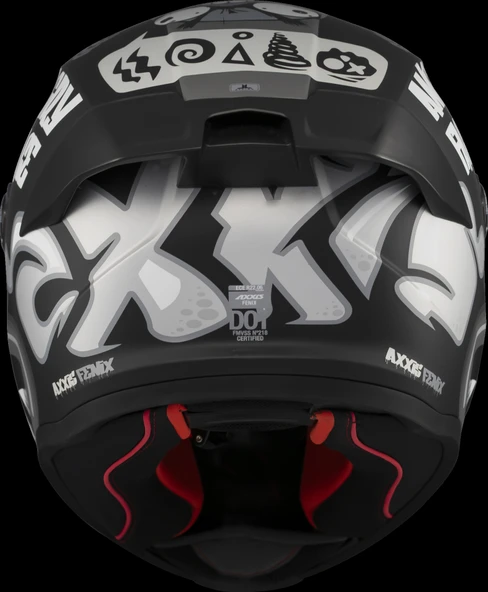 Axxis Fenix Angry Face Mat Siyah Gri - Resim 4
