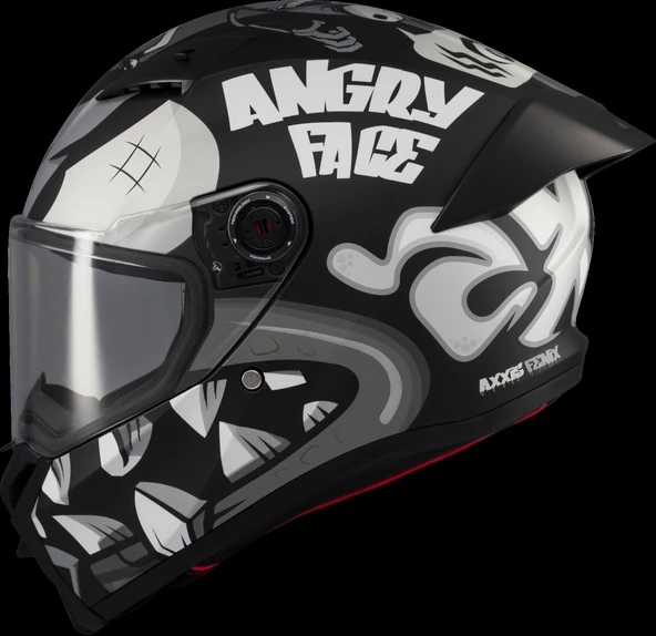 Axxis Fenix Angry Face Mat Siyah Gri ürün görseli 1