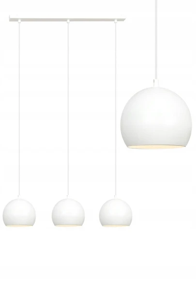 RİOLİGHT RETRO1,VİNTAGE1,RUSTİK1 BEYAZ 3XE27 DUYLU METAL MASA ÜSTÜ AVİZE UZUNLUK:60CM ürün görseli 1