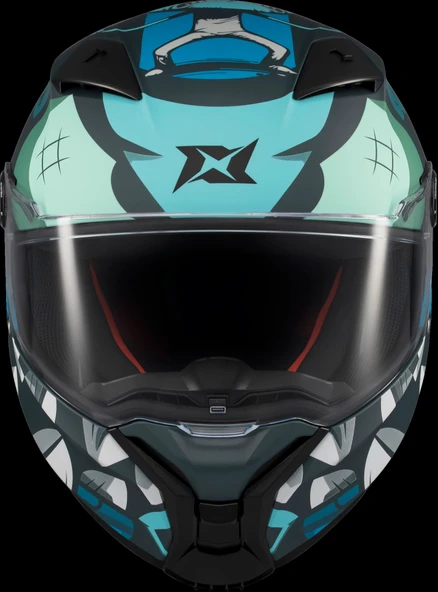 Axxis Fenix Angry Face Mat Mavi - Resim 2