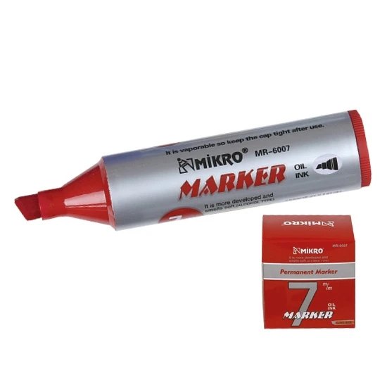 Mikro Jumbo Marker Kalem 7.0Mm Kırmızı - 2 adet ürün görseli 1