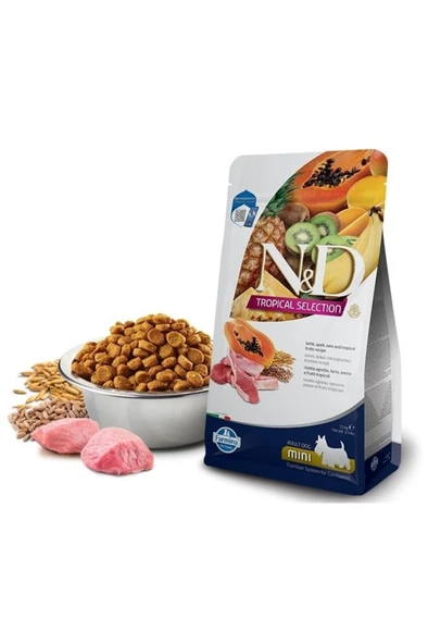 N&D TROPICAL SELECTION Kuzulu Küçük Irk Yetişkin Köpek Maması 1,5 kg ürün görseli 1