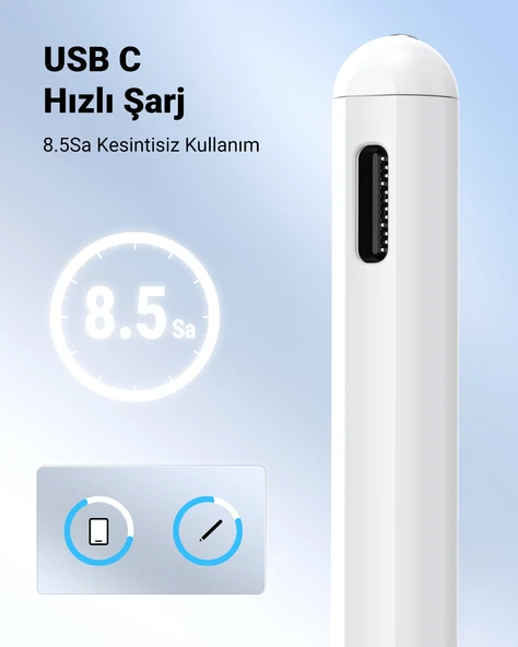 UGREEN iPad Uyumlu Tablet Kalemi, 90915 - Resim 8
