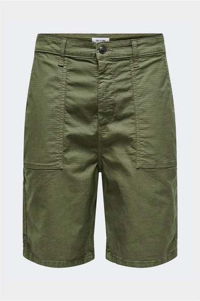 Only & Sons   ONSLOTUS 0172 SHORTS CS Erkek Olive Night Şort - 22029295 ürün görseli 1