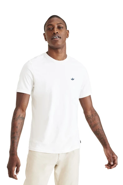 Dockers   T3 CREWNECK TEE BEAUTIFUL BLACK Erkek Kahverengi T-Shirt - A3143 ürün görseli 1