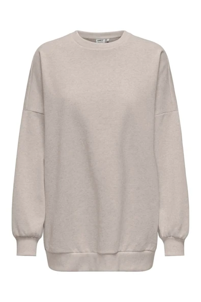 Only   ONLDAZE L/S OVERSIZE O-NECK SWT Kadın Bej Sweatshirt - 15335172 ürün görseli 1