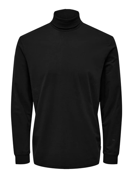 Only & Sons   ONSTHOR REG ROLL NECK Erkek Siyah Sweatshirt - 22026436 ürün görseli 1