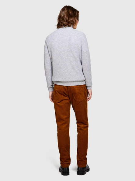 5 Cepli Regular Fit Kadife Pantolon Erkek Kahverengi T-Shirt - 323A432XSE01Q ürün görseli 1