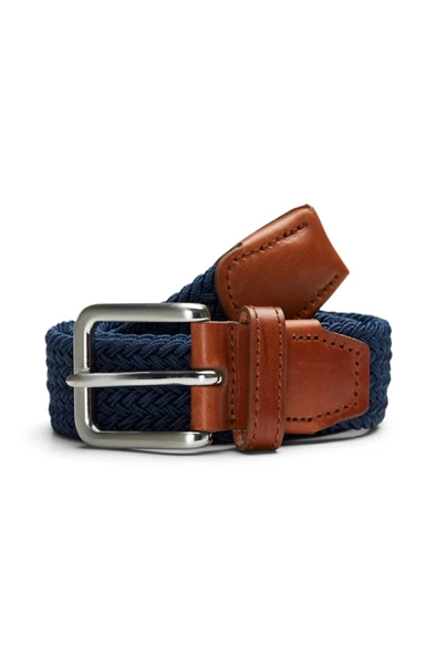 Jack & Jones   JACSPRING WOVEN BELT NOOS Erkek Lacivert Kemer - 12118114 ürün görseli 1