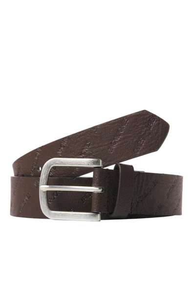 Jack & Jones   JACHARRY EMBOSSED BELT NOOS Erkek Brown Stone Kemer - JJ12236466 ürün görseli 1