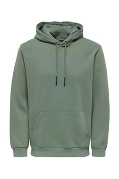 Only & Sons   Onsceres Hoodie Sweat Noos Erkek Yeşil Sweatshirt - 22018685 ürün görseli 1