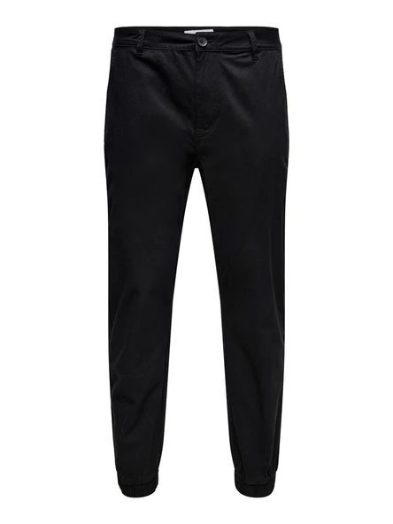 Only & Sons   Onscam Aged Cuff Chino Pk  9626 Erkek Siyah Pantolon - 22019626 ürün görseli 1