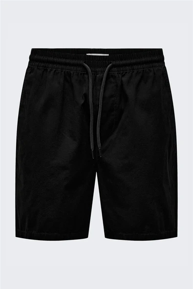 Only & Sons   ONSTEL LIFE 0119 SHORTS NOOS Erkek Siyah Şort - 22027949 ürün görseli 1