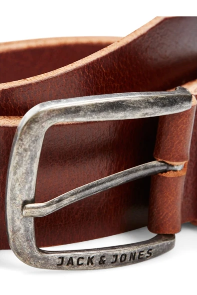 Jack & Jones   JACPAUL LEATHER BELT NOOS Erkek Antrasit Kemer - 12111286 ürün görseli 1