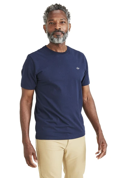 Dockers   T3 CREWNECK TEE BEAUTIFUL BLACK Erkek Mavi
 T-Shirt - A3143 ürün görseli 1