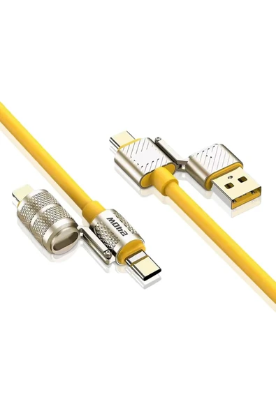 240W Ultra Süper Hızlı 4 In 1 Çoklu Şarj Kablosu & Data Kablo USB To Type-C / Type-C / To Lightning ürün görseli 1