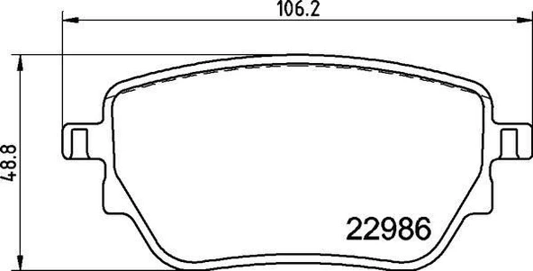 Fren Balatası Arka Mercedes W177 V177 W247 C118 X118 H247 X247 A0004207500 ürün görseli 1