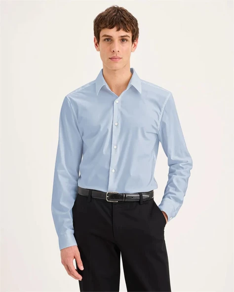Dockers   WORKDAY LS SHIRT SLIM DEAN EOE BI-STRETC Erkek Yeşil Gömlek - 0030R ürün görseli 1