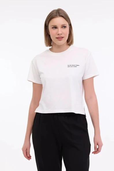Lumberjack   5M WL ANNA 11 5FX Kadın Bej T-Shirt - 101931819 ürün görseli 1