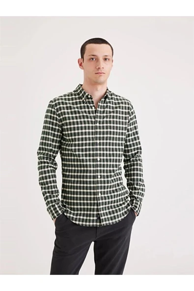 Dockers   T2 OXFORD SAVIER OXFORD DEEP FOREST PLAI Erkek Yeşil Gömlek - L29599 ürün görseli 1