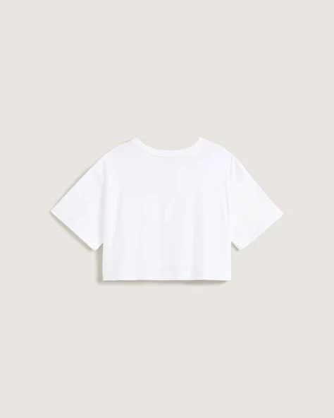 Vans   Classic Script Kadın Beyaz T-Shirt - VN000QDF - Resim 7