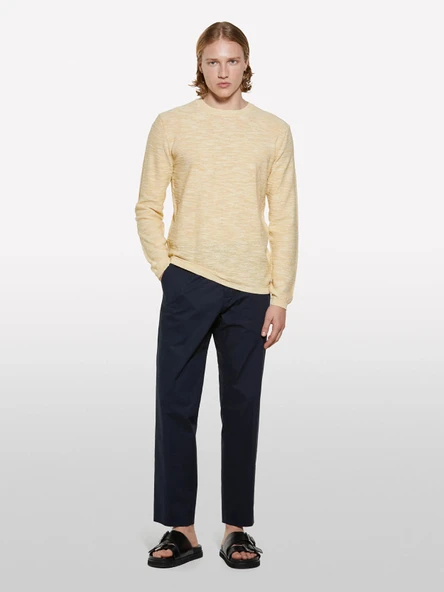 Sisley   Pamuk Karışımlı Slim Comfort Fit Paraşüt Kanvas Pantolon Erkek Lacivert Pantolon - 325P4YTWSF05D ürün görseli 1