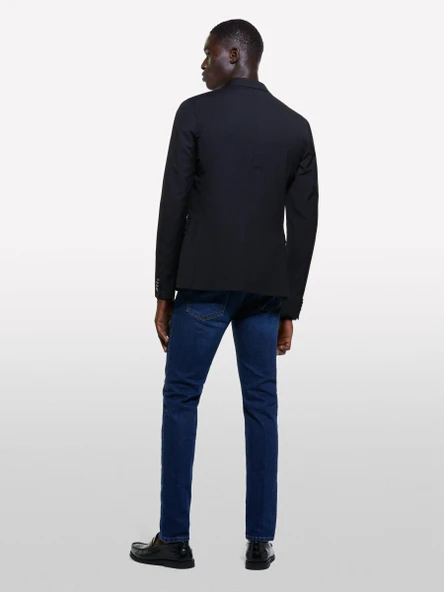 Sisley   Pamuk Karışımlı Vintage Yıkama Efektli Dar Denim Pantolon Erkek Haki Mix Pantolon - 324A4S1BSE02C ürün görseli 1