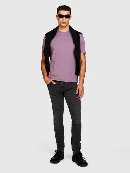 Sisley   Helsinki Skinny Fit Ultra Esnek Denim Pantolon Erkek 800 T-Shirt - 323A4Y7V576L9 ürün görseli 1