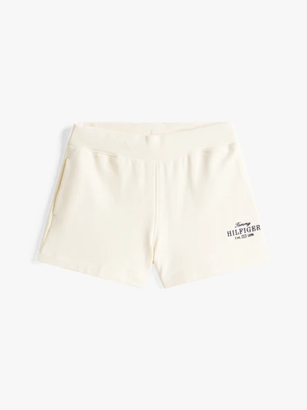 Tommy Hilfiger   REG HILFIGER SWEATSHORT Kadın Bej Şort - WW0WW45518 ürün görseli 1