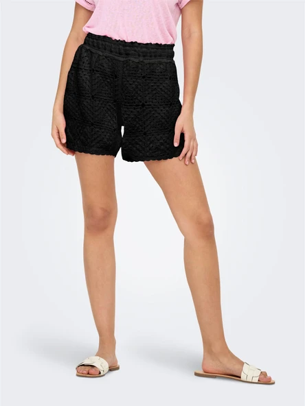 Only   ONLAMARI SHORTS JRS Kadın Black Şort - 15346687 ürün görseli 1