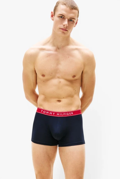 Tommy Hilfiger   3P TRUNK WB Erkek Kırmızı Boxer - UM0UM03457 ürün görseli 1