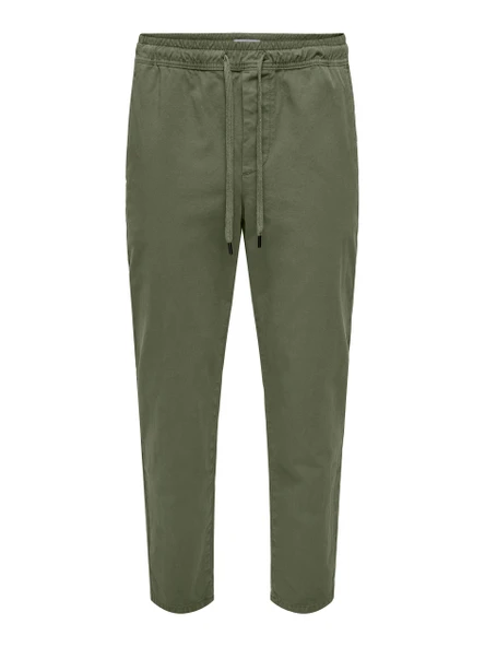 Only & Sons   ONSLINUS TAPER 0183 PANT NOOS Erkek Yeşil Pantolon - 22029765 ürün görseli 1