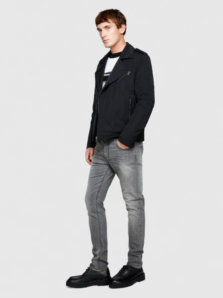 Sisley   Pamuk Karışımlı Yıkama Efektli Skinny Fit Denim Pantolon Erkek Siyah Pantolon - 324P4Y7V576L9 ürün görseli 1