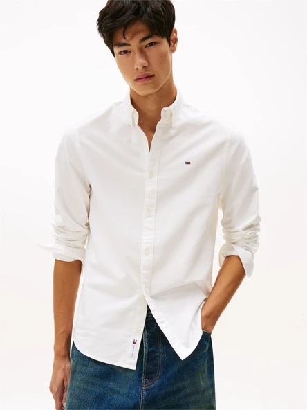 Tommy Hilfiger   TJM REG OXFORD SHIRT EXT Erkek Beyaz Gömlek - DM0DM21298 ürün görseli 1