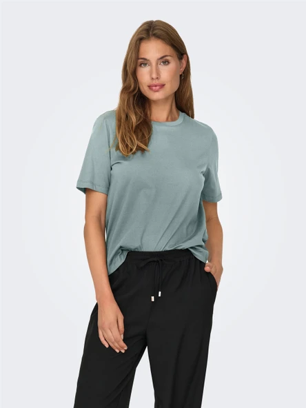 Only   ONLONLY S/S TEE JRS NOOS Kadın Yeşil T-Shirt - 15270390 ürün görseli 1