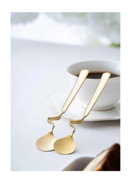 Acar YT-07694 Karat Moon 2li Gold Bal Kaşık ürün görseli 1