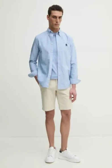 HERITAGE OXFORD IMD RF SHIRT Erkek Mavi Gömlek - MW0MW39235 ürün görseli 1