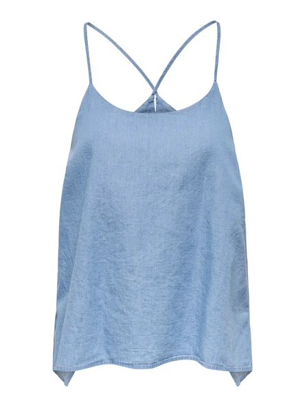 Only   ONLNOVA AZURE ELBA SINGLET PTM Kadın Mavi T-Shirt - 15343005 ürün görseli 1