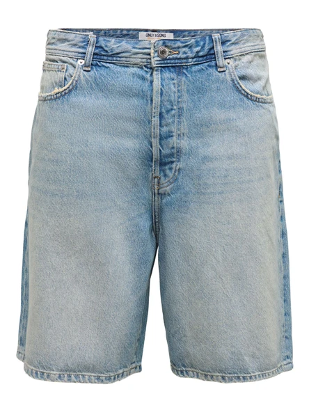 Only & Sons   ONSFADE MB TINT 9085 TAI DNM SHORTS NOOS Erkek Mavi Şort - 22029085 ürün görseli 1