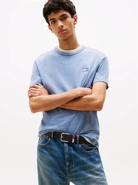 Tommy Hilfiger   TJM REG BADGE TEE EXT Erkek Mavi T-Shirt - DM0DM20322 ürün görseli 1