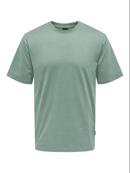 Only & Sons   ONSFRED LIFE RLX SS TEE NOOS Erkek Yeşil T-Shirt - 22022532 ürün görseli 1