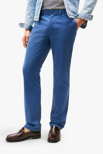 Tommy Hilfiger   DENTON CHINO SATIN Erkek Mavi Pantolon - MW0MW37873 ürün görseli 1