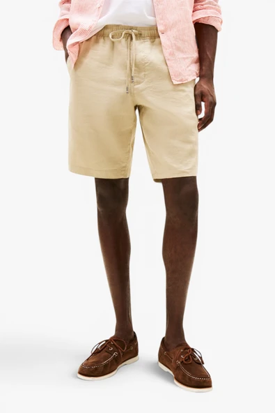 Tommy Hilfiger   HARLEM PO LINEN SHORT Erkek Yeşil Şort - MW0MW37804 ürün görseli 1